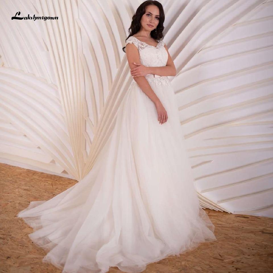 Simples Bridal Dress Vintage Lace Embroidery Wedding Gowns - ROYCEBRIDAL OFFICIAL STORE